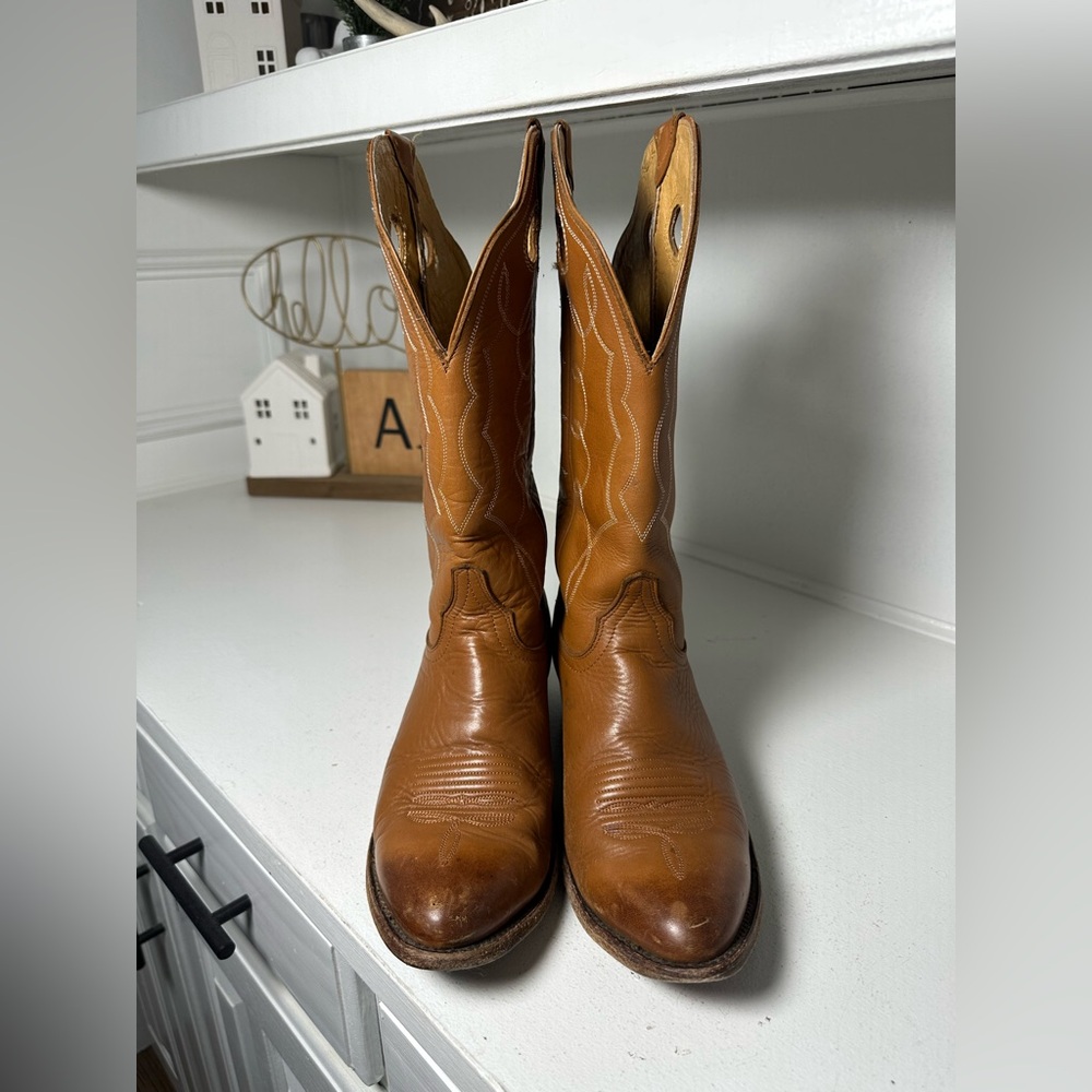 Idyllwind Western Cowboy Boots Tan Leather Embroidered Cowgirl Women’s 9.5B - Picture 2 of 10